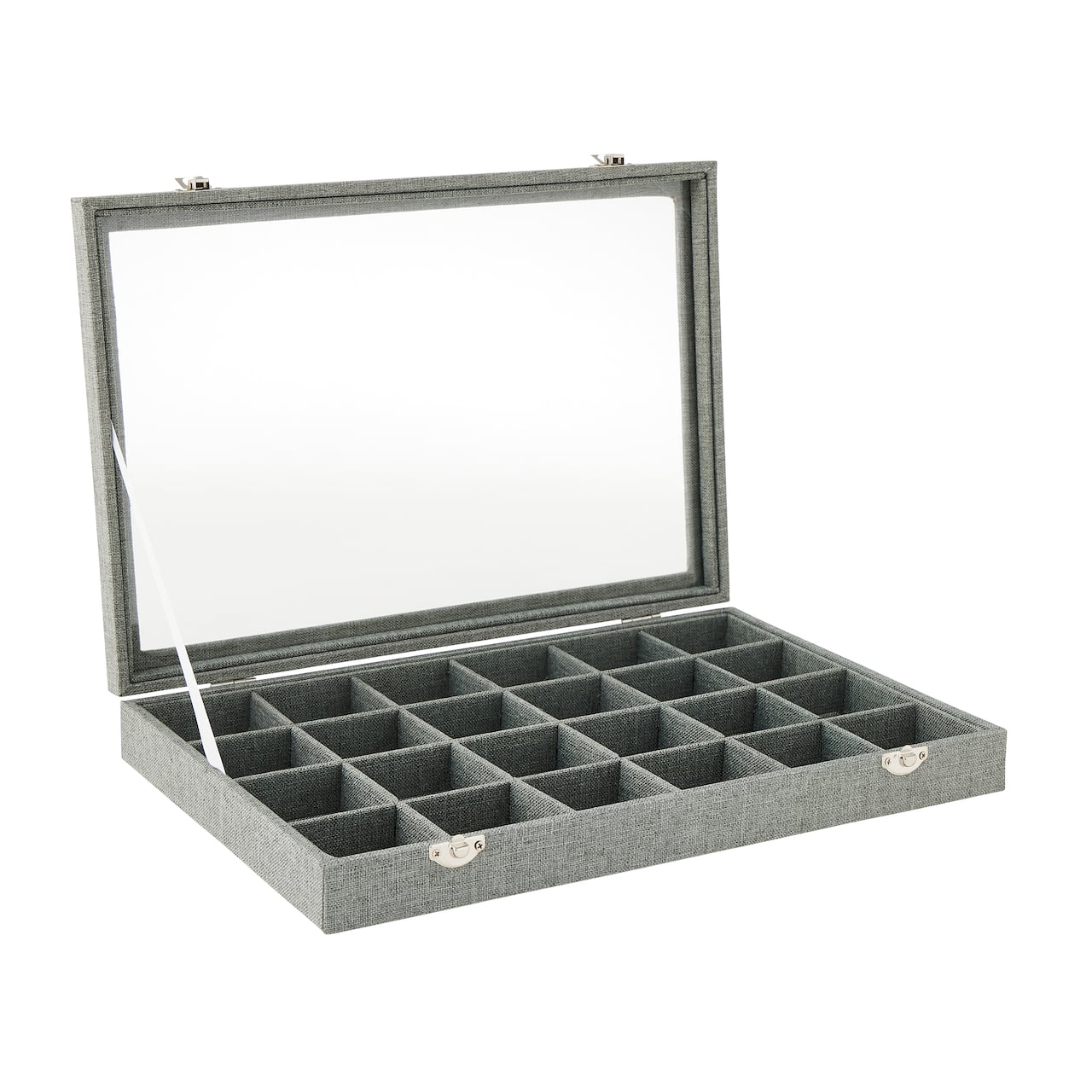 Gray Jewelry Tray with Lid By Bead Landing™